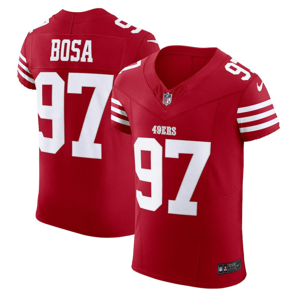 Nick Bosa San Francisco 49ers Vapor F.U.S.E. Elite Jersey Scarlet | Nike for Sale