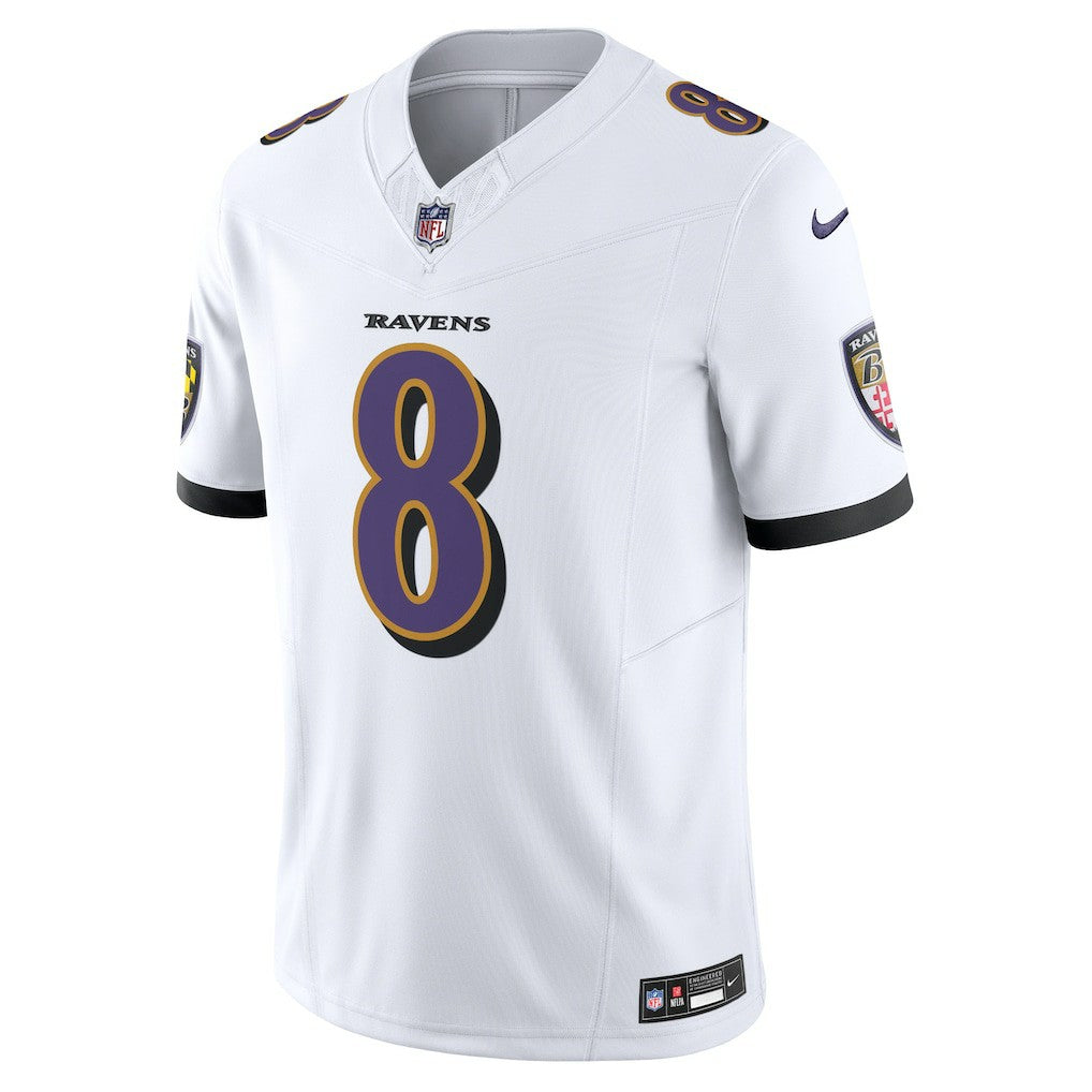 Lamar Jackson Baltimore Ravens Vapor F.U.S.E. Limited Jersey White | Nike for Sale