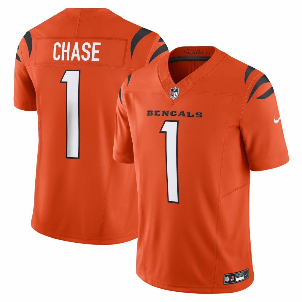 Ja'Marr Chase Cincinnati Bengals Vapor F.U.S.E. Limited Jersey Orange | Nike for Sale
