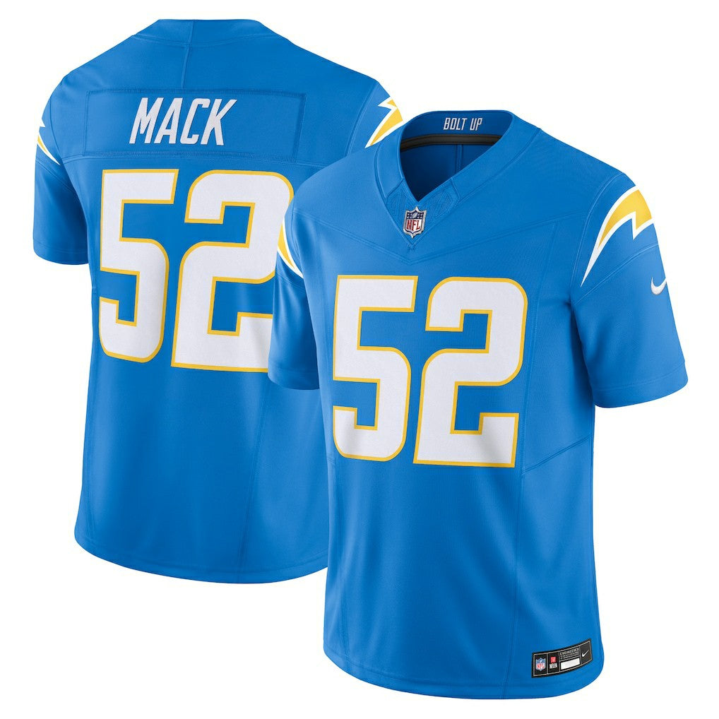 Khalil Mack Los Angeles Chargers Vapor F.U.S.E. Limited Jersey Powder Blue | Nike for Sale