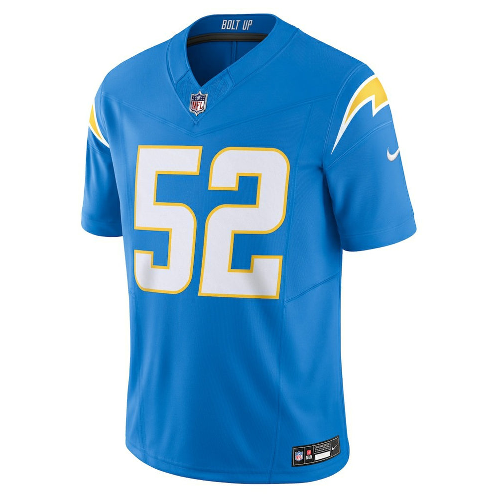 Khalil Mack Los Angeles Chargers Vapor F.U.S.E. Limited Jersey Powder Blue | Nike for Sale