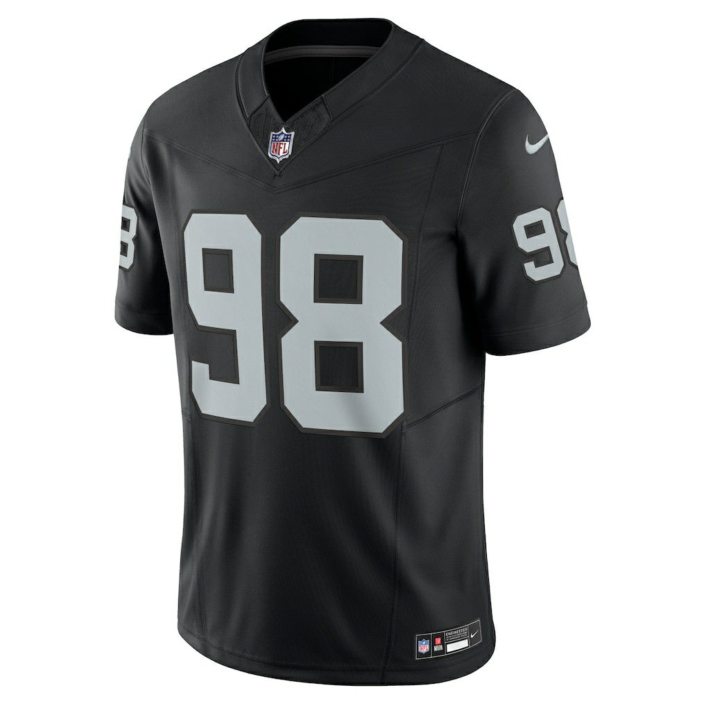 Maxx Crosby Las Vegas Raiders Vapor F.U.S.E. Limited Jersey Black | Nike for Sale