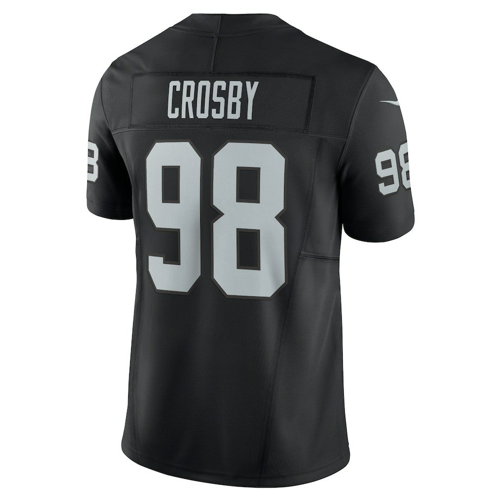 Maxx Crosby Las Vegas Raiders Vapor F.U.S.E. Limited Jersey Black | Nike for Sale