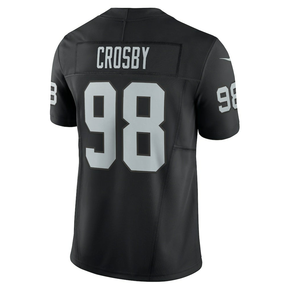 Maxx Crosby Las Vegas Raiders Vapor F.U.S.E. Limited Jersey Black | Nike for Sale