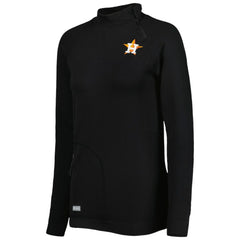 Houston Astros Levelwear Women's Verse Asymmetrical Raglan Tri-Blend Quarter-Zip Jacket - MLB