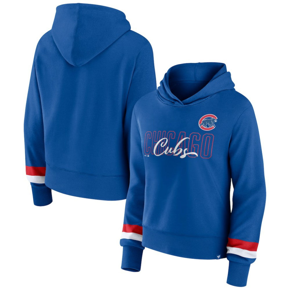 Chicago Cubs Fanatics Women's Over Under Pullover Hoodie - MLB