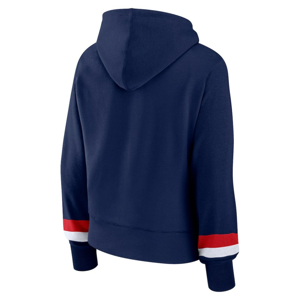 Atlanta Braves Fanatics Women's Over Under Pullover Hoodie - MLB