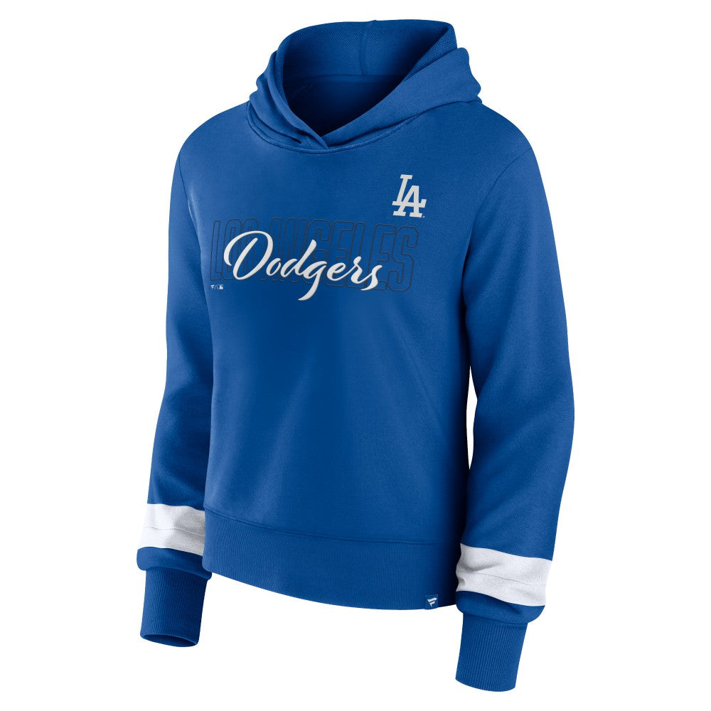 Los Angeles Dodgers Fanatics Women's Over Under Pullover Hoodie - MLB