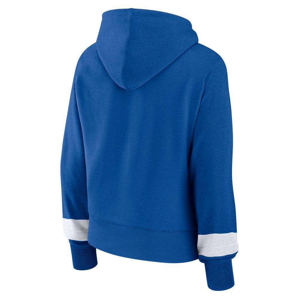 Los Angeles Dodgers Fanatics Women's Over Under Pullover Hoodie - MLB