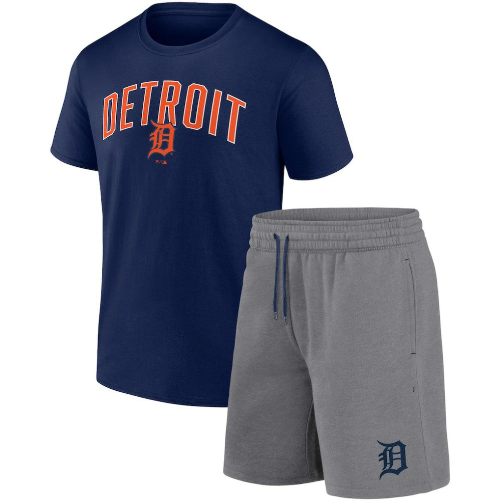 Detroit Tigers Fanatics Arch T-Shirt & Shorts Combo Set - MLB