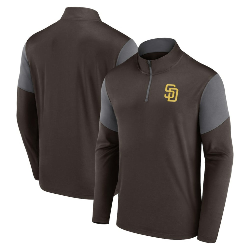 San Diego Padres Fanatics Logo Quarter-Zip Top - MLB