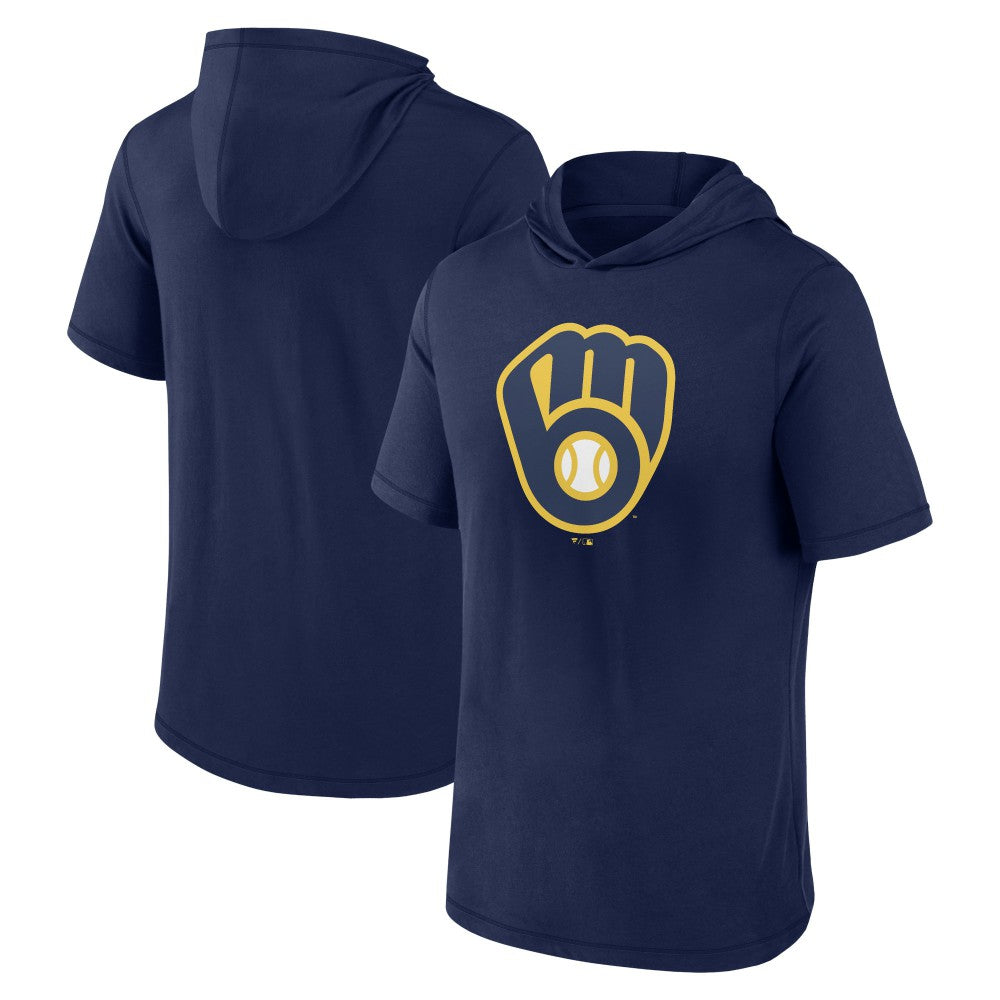 Milwaukee Brewers Fanatics Short Sleeve Hoodie T-Shirt - MLB