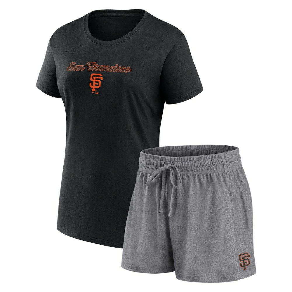 San Francisco Giants Fanatics Women's Script T-Shirt & Shorts Combo Set - MLB