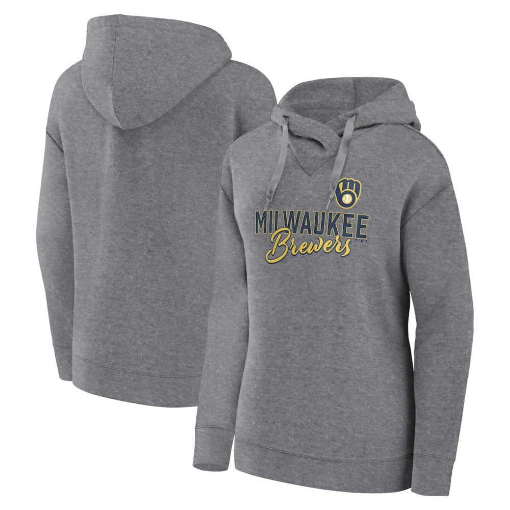 Milwaukee Brewers Fanatics Women's Script Favorite Lightweight Pullover Hoodie - MLB
