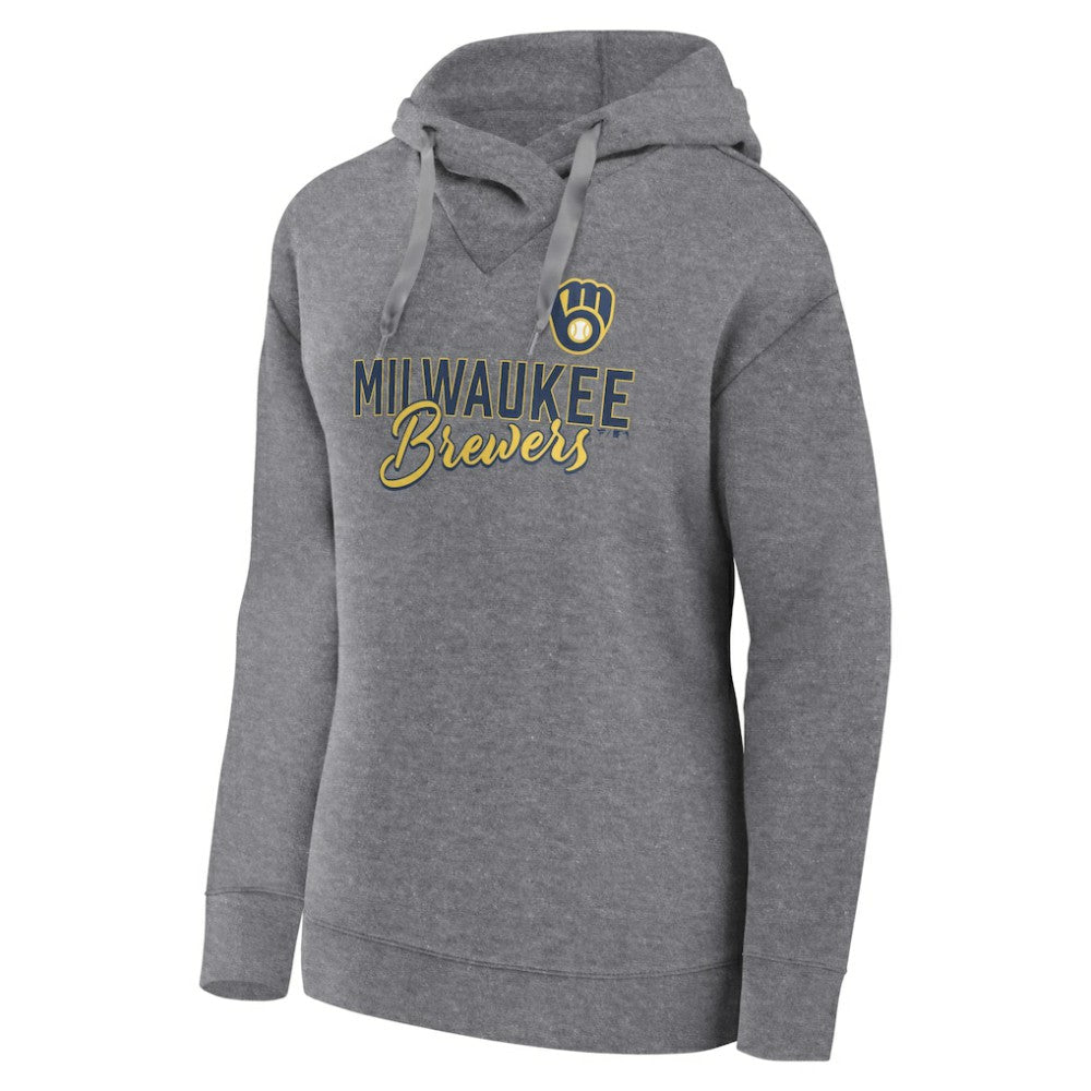 Milwaukee Brewers Fanatics Women's Script Favorite Lightweight Pullover Hoodie - MLB