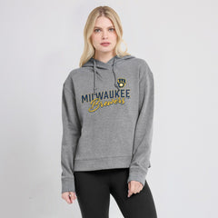 Milwaukee Brewers Fanatics Women's Script Favorite Lightweight Pullover Hoodie - MLB