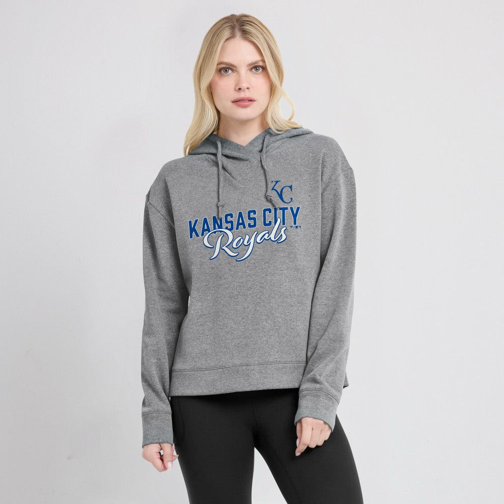 Kansas City Royals Fanatics Women's Script Favorite Lightweight Pullover Hoodie - MLB