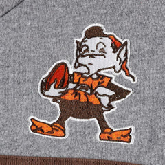Cleveland Browns Head Coach Pullover Hoodie Orange/Heathered Gray | Mitchell & Ness