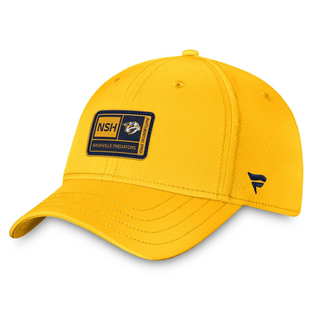 Nashville Predators Fanatics Authentic Pro Training Camp Flex Hat – Gold - NHL