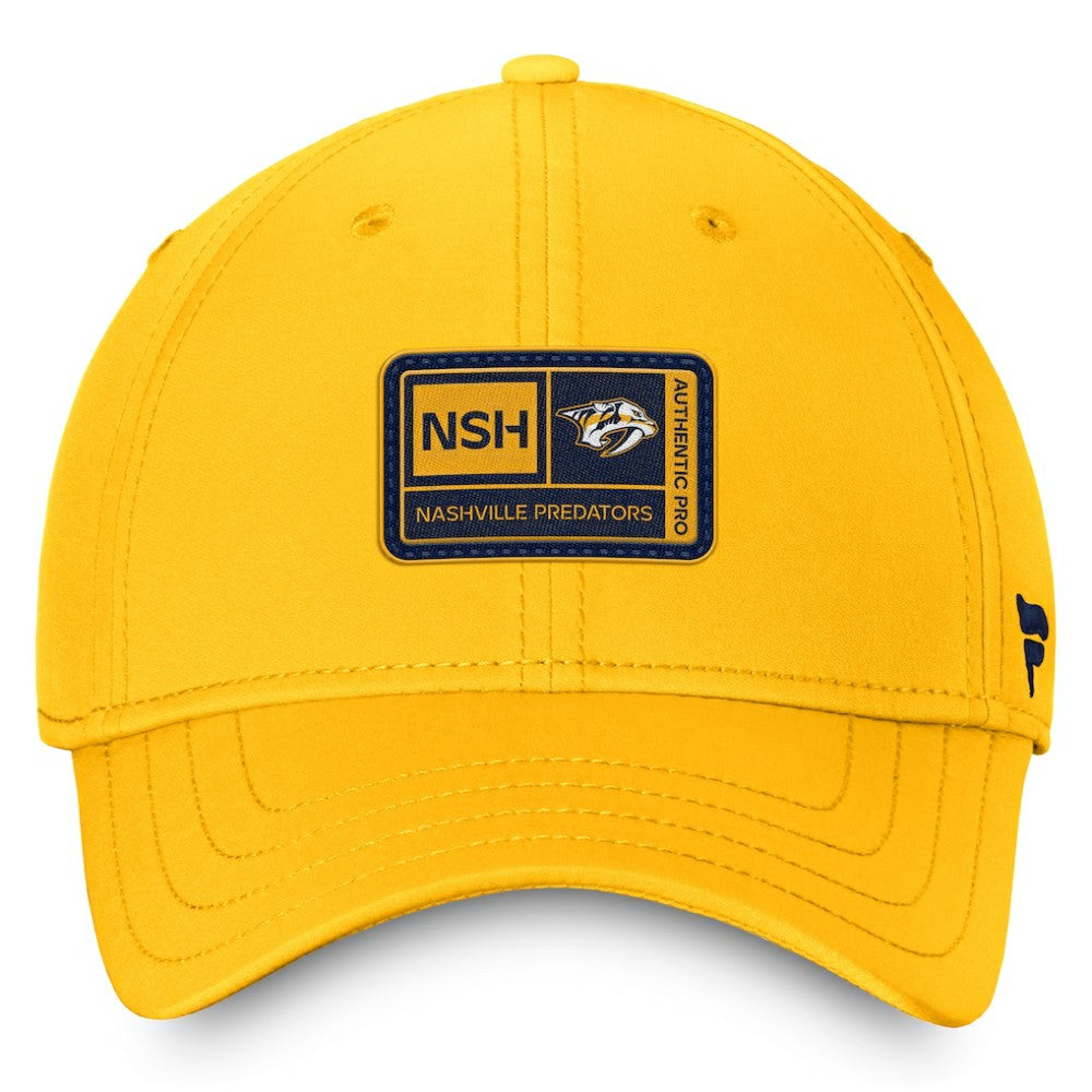 Nashville Predators Fanatics Authentic Pro Training Camp Flex Hat – Gold - NHL