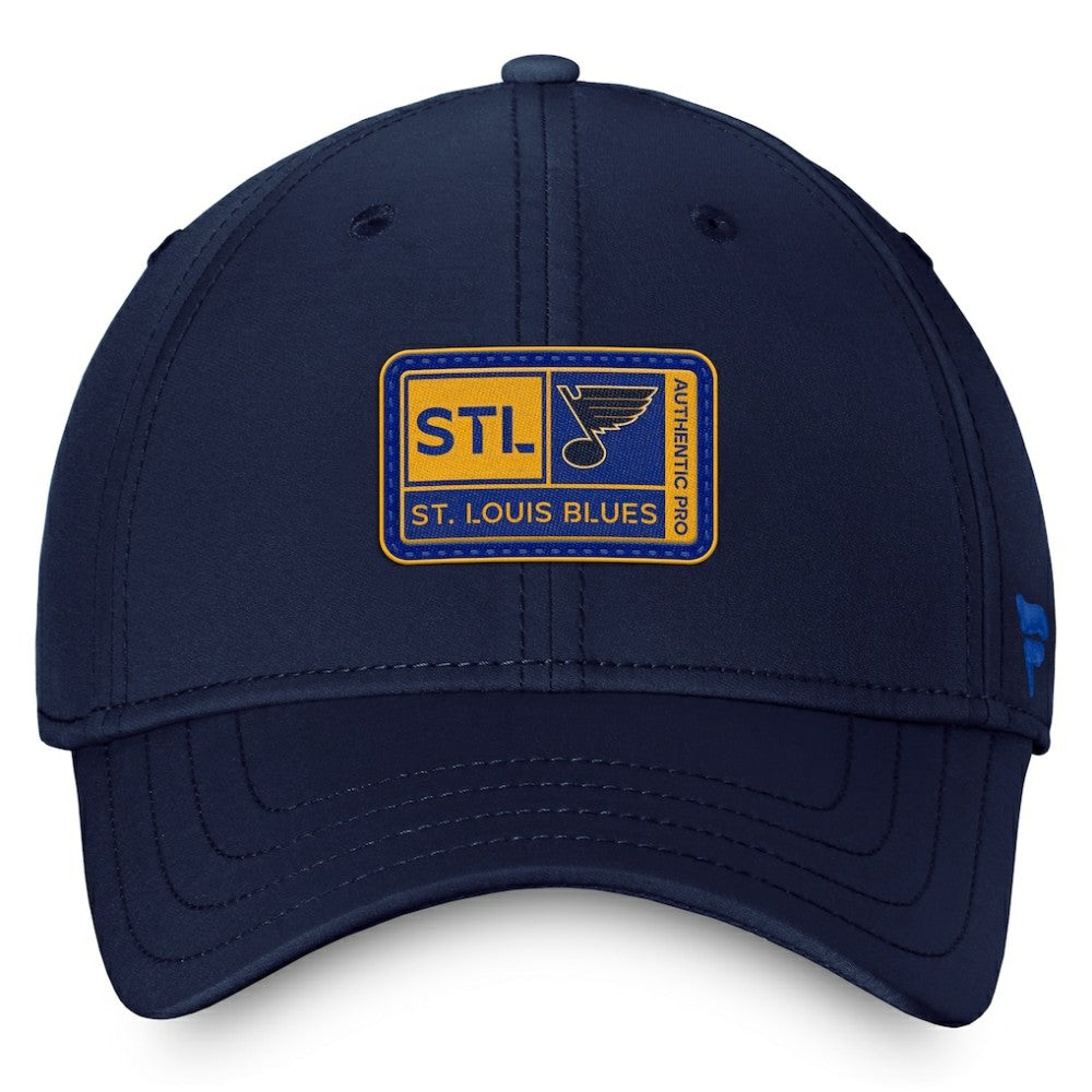 St. Louis Blues Fanatics Authentic Pro Training Camp Flex Hat – Navy - NHL