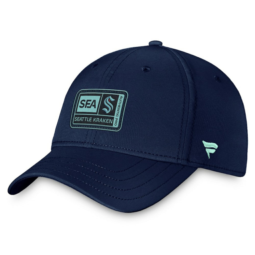 Seattle Kraken Fanatics Authentic Pro Training Camp Flex Hat – Deep Sea Blue - NHL