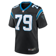 Ikem Ekwonu Carolina Panthers Game Jersey Black | Nike for Sale