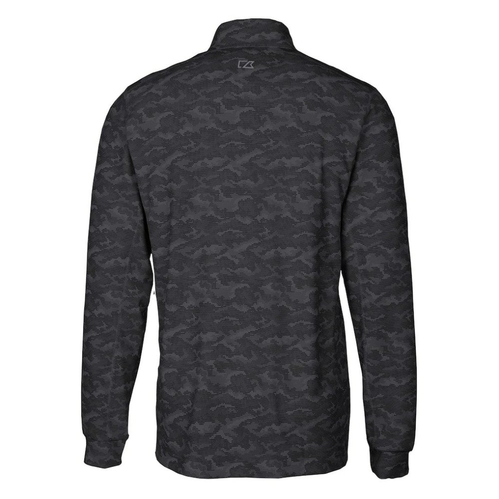 Baltimore Orioles Cutter & Buck Traverse Camo Print Stretch Quarter-Zip Pullover Top - MLB