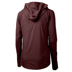 Washington Commanders Cutter & Buck Women's Adapt Eco Knit Hybrid Recycled Full-Zip Hoodie Burgundy | NFL