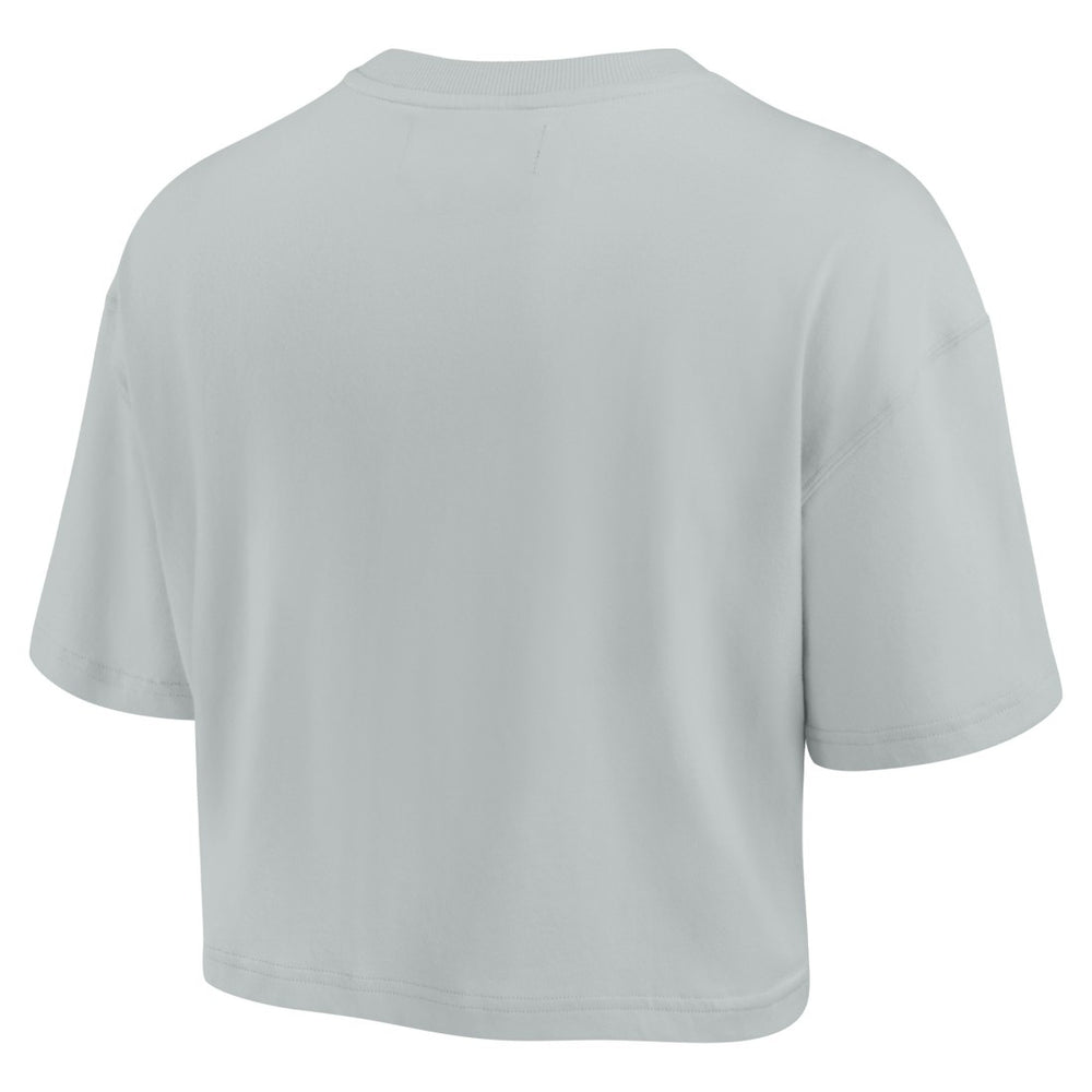 Green Bay Packers Women's Elements Super Soft Boxy Cropped T-Shirt Gray | Fanatics