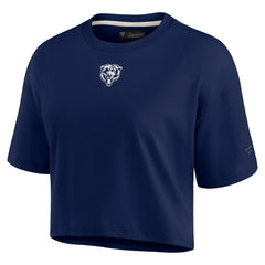 Chicago Bears Women's Elements Super Soft Boxy Cropped T-Shirt Navy | Fanatics