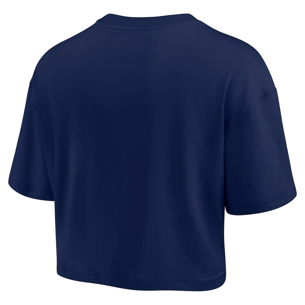 Chicago Bears Women's Elements Super Soft Boxy Cropped T-Shirt Navy | Fanatics