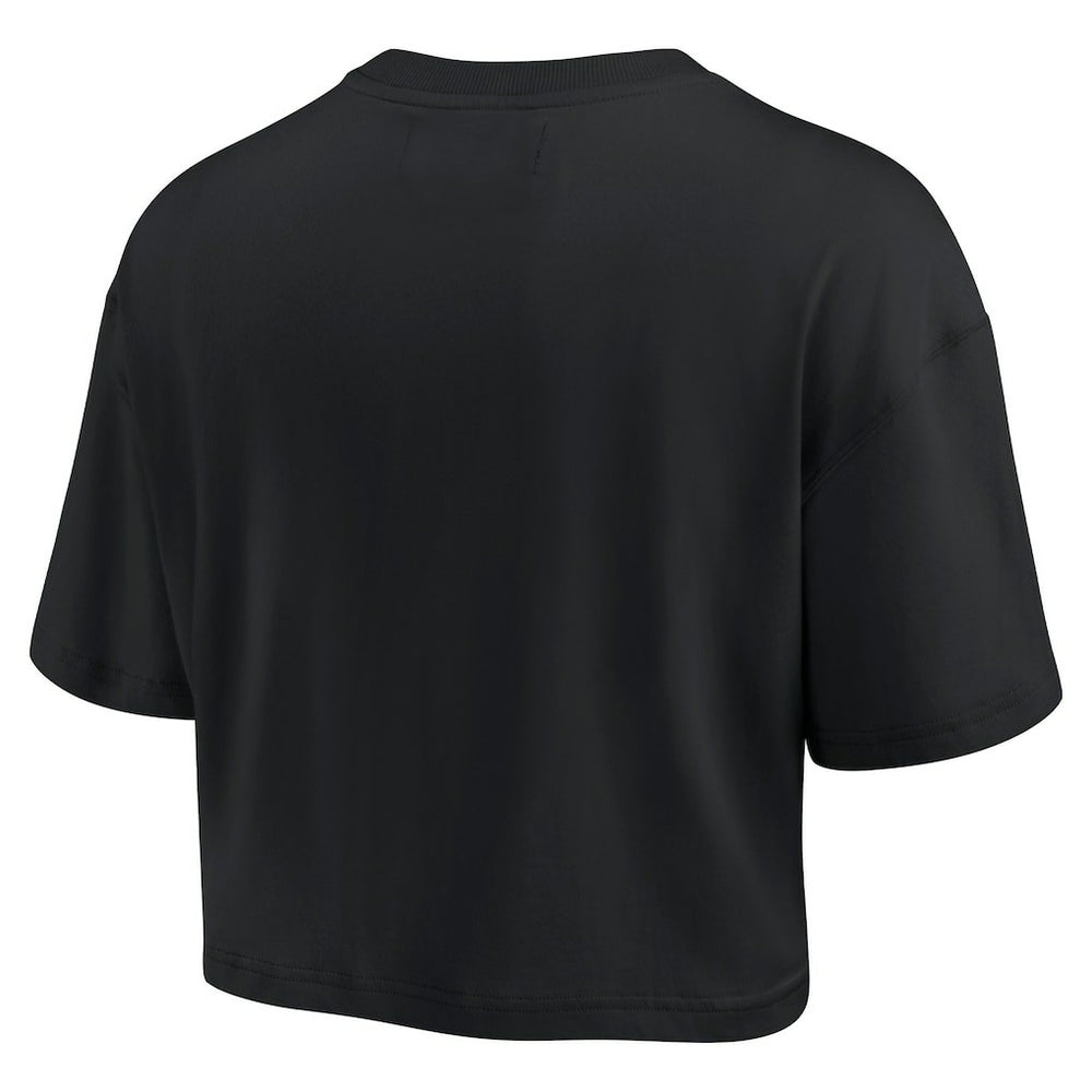 Pittsburgh Steelers Women's Elements Super Soft Boxy Cropped T-Shirt Black | Fanatics