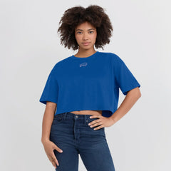 Buffalo Bills Women's Elements Super Soft Boxy Cropped T-Shirt Royal | Fanatics
