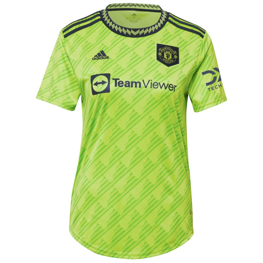 Scott McTominay Manchester United Women's 2022/23 Third Replica Player Jersey Neon Green | Adidas Sale