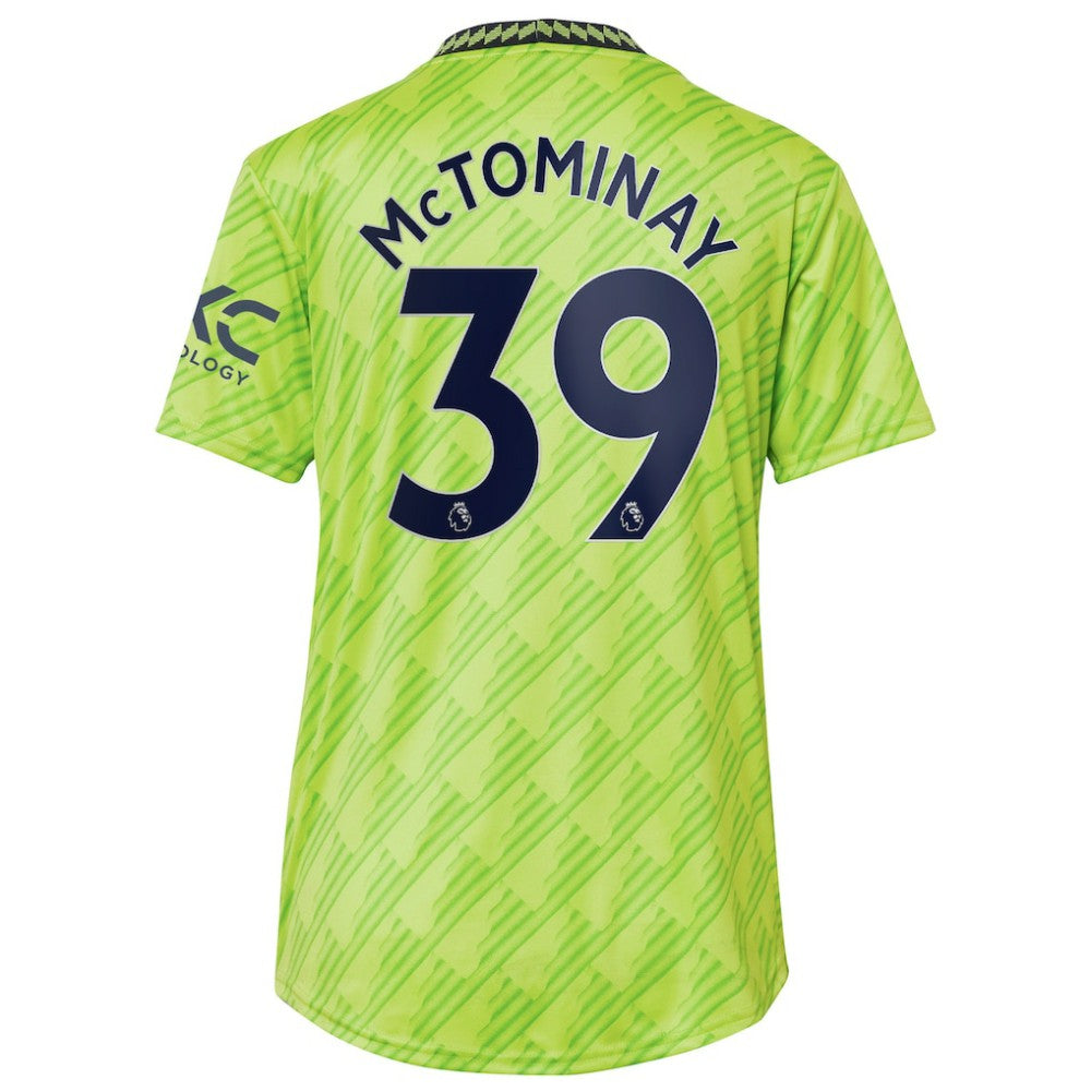 Scott McTominay Manchester United Women's 2022/23 Third Replica Player Jersey Neon Green | Adidas Sale