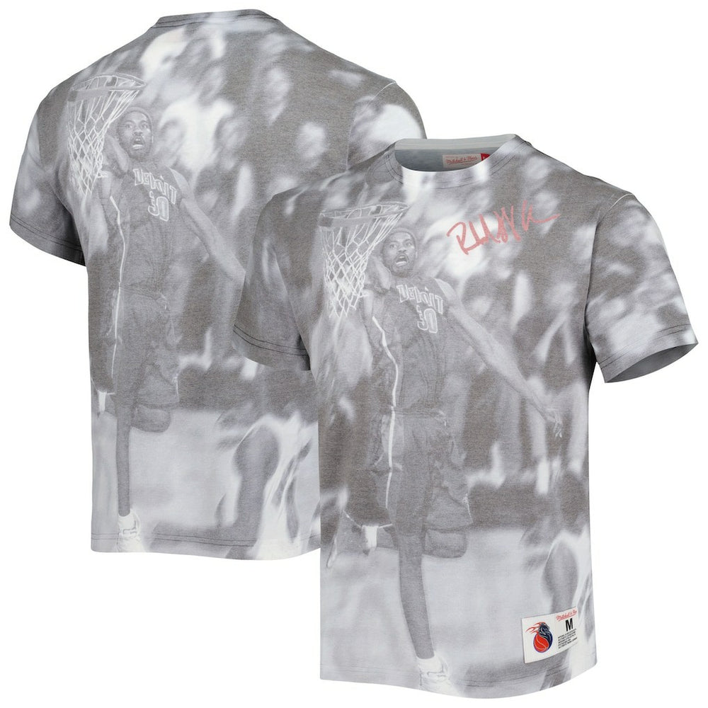 Rasheed Wallace Detroit Pistons Above The Rim T-Shirt Heather Gray - NBA