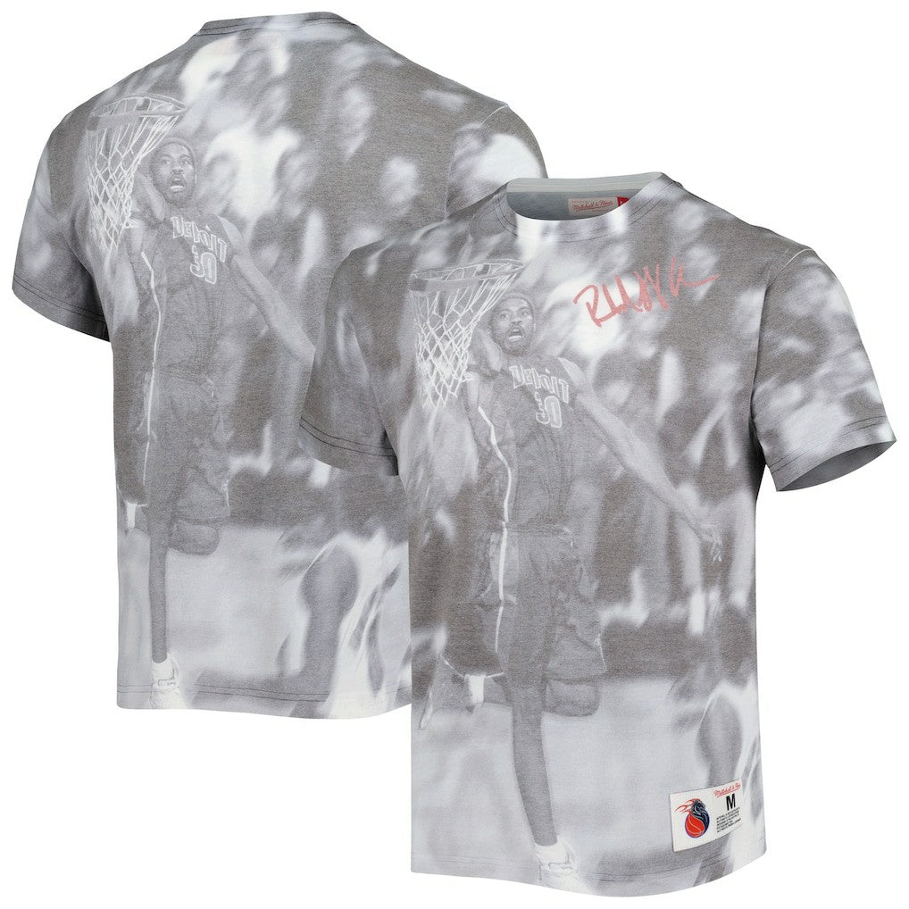 Rasheed Wallace Detroit Pistons Above The Rim T-Shirt Heather Gray - NBA