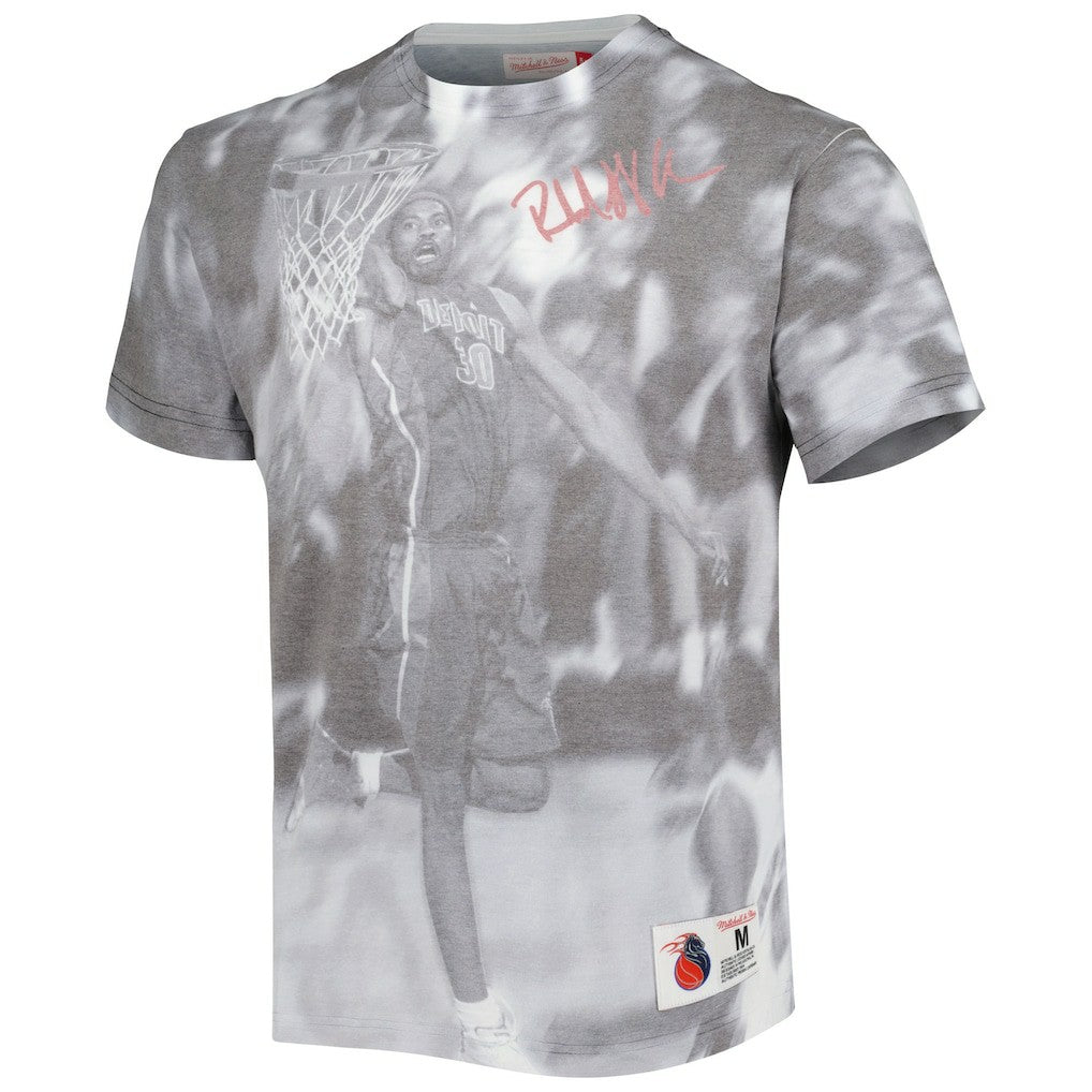 Rasheed Wallace Detroit Pistons Above The Rim T-Shirt Heather Gray - NBA