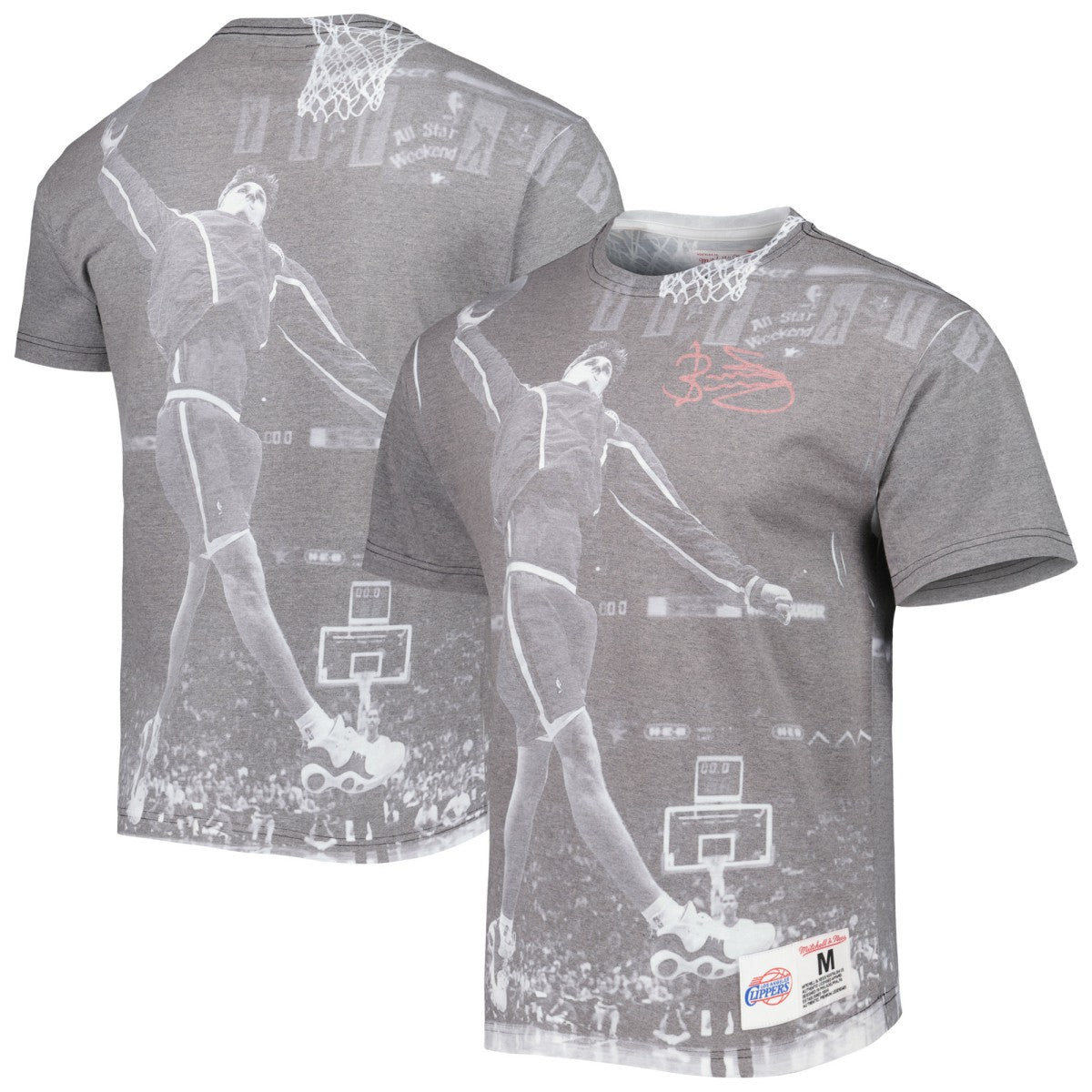 Brent Barry LA Clippers Above The Rim T-Shirt Heather Gray - NBA