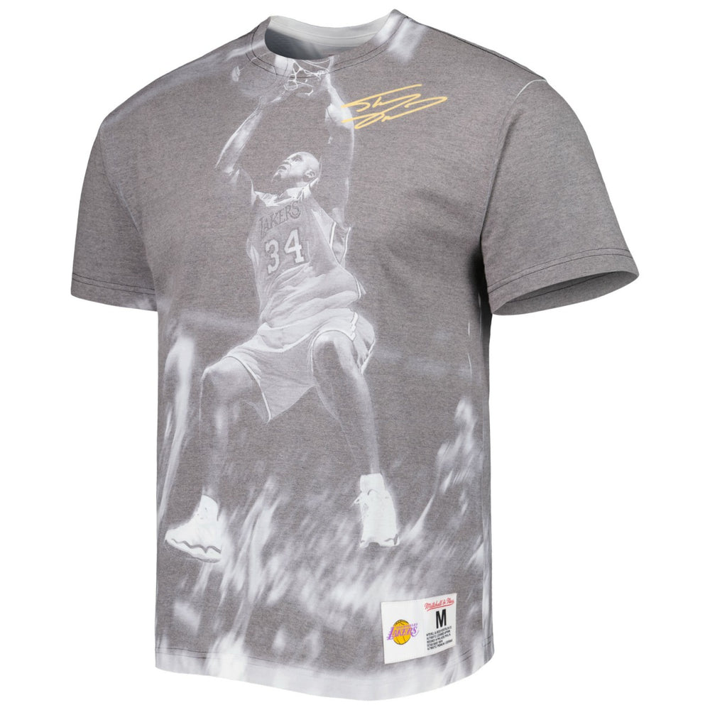 Shaquille O'Neal Los Angeles Lakers Above The Rim T-Shirt Heather Gray - NBA