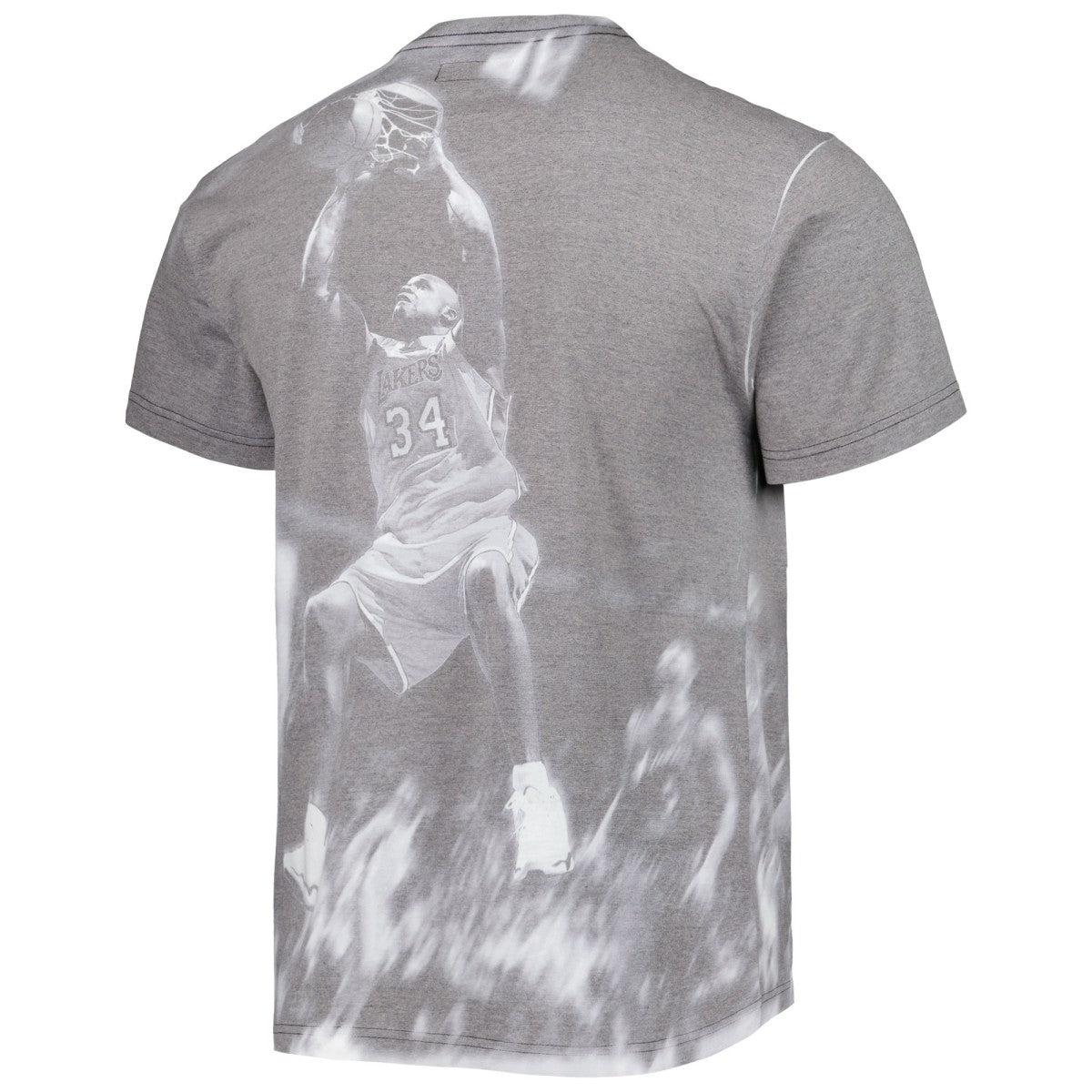 Shaquille O'Neal Los Angeles Lakers Above The Rim T-Shirt Heather Gray - NBA