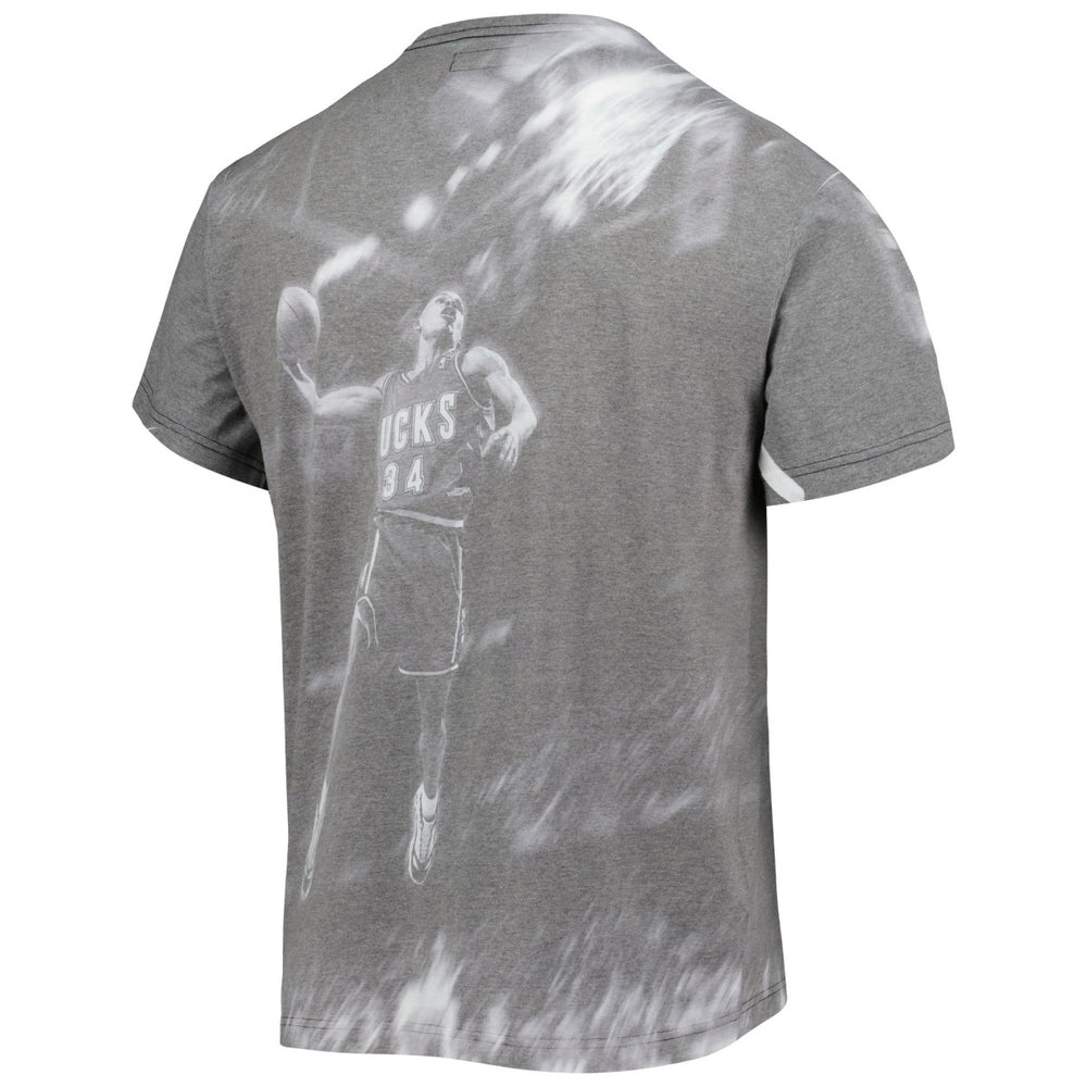 Ray Allen Milwaukee Bucks Above The Rim T-Shirt Gray - NBA