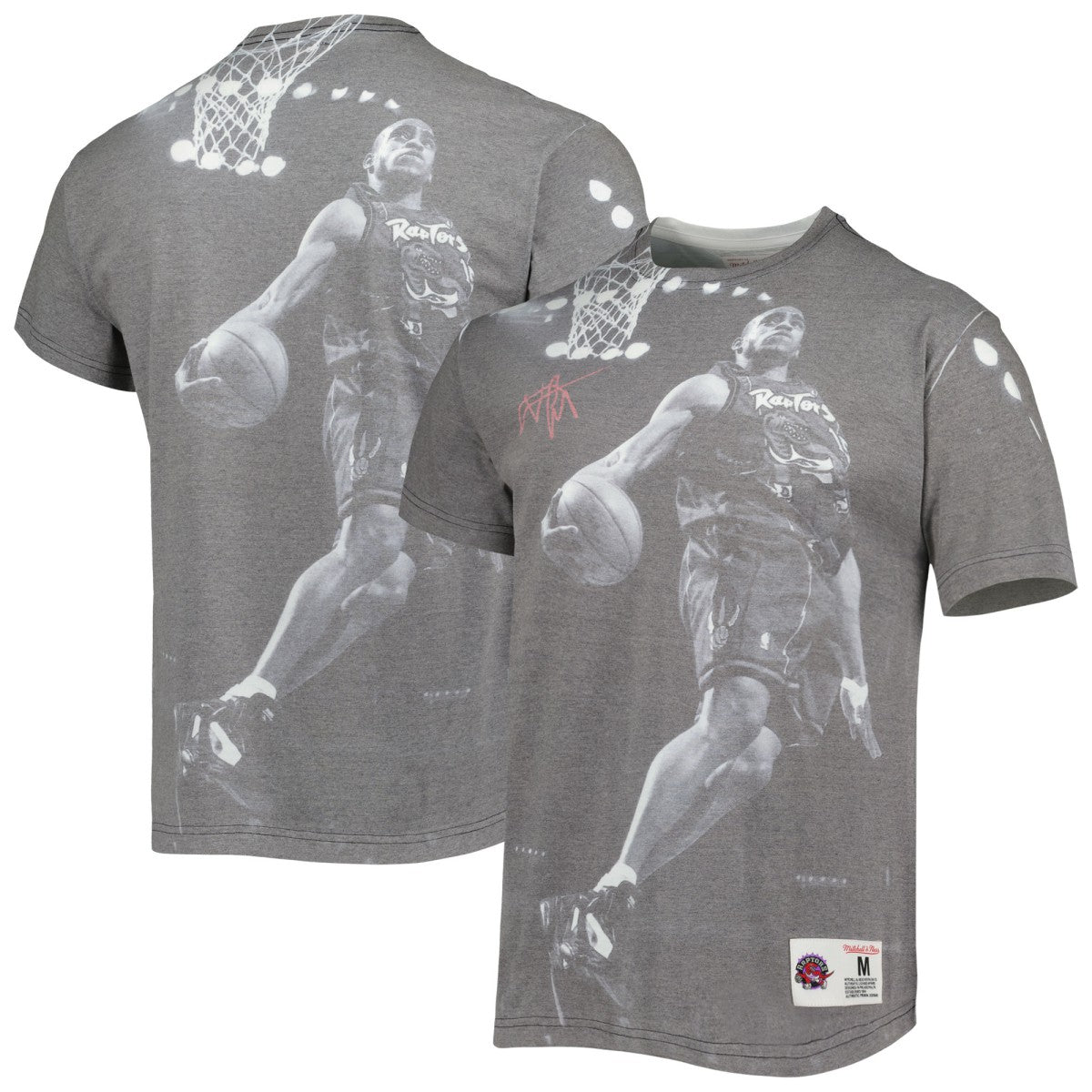 Vince Carter Toronto Raptors Above The Rim T-Shirt Heather Gray - NBA