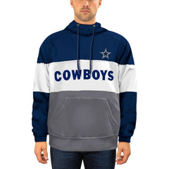 Dallas Cowboys New Era Big & Tall Fleece Star Pullover Hoodie Navy/Gray | NFL