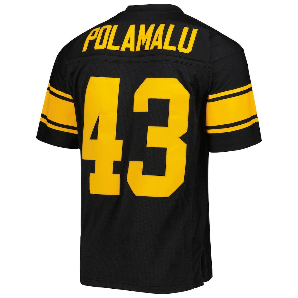 Troy Polamalu Pittsburgh Steelers Legacy Replica Jersey Black | Mitchell & Ness