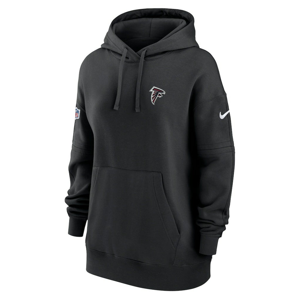 Atlanta Falcons Women's 2023 Sideline Club Fleece Pullover Hoodie Black | Nike for Sale