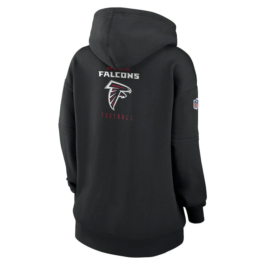 Atlanta Falcons Women's 2023 Sideline Club Fleece Pullover Hoodie Black | Nike for Sale