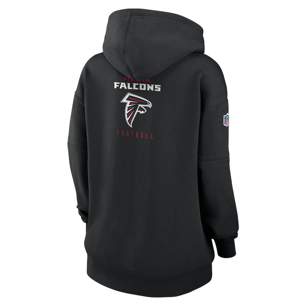 Atlanta Falcons Women's 2023 Sideline Club Fleece Pullover Hoodie Black | Nike for Sale
