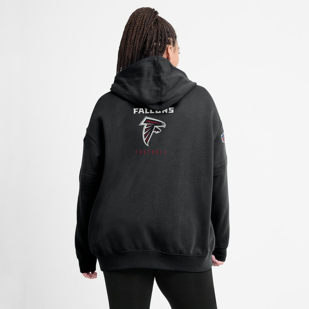 Atlanta Falcons Women's 2023 Sideline Club Fleece Pullover Hoodie Black | Nike for Sale
